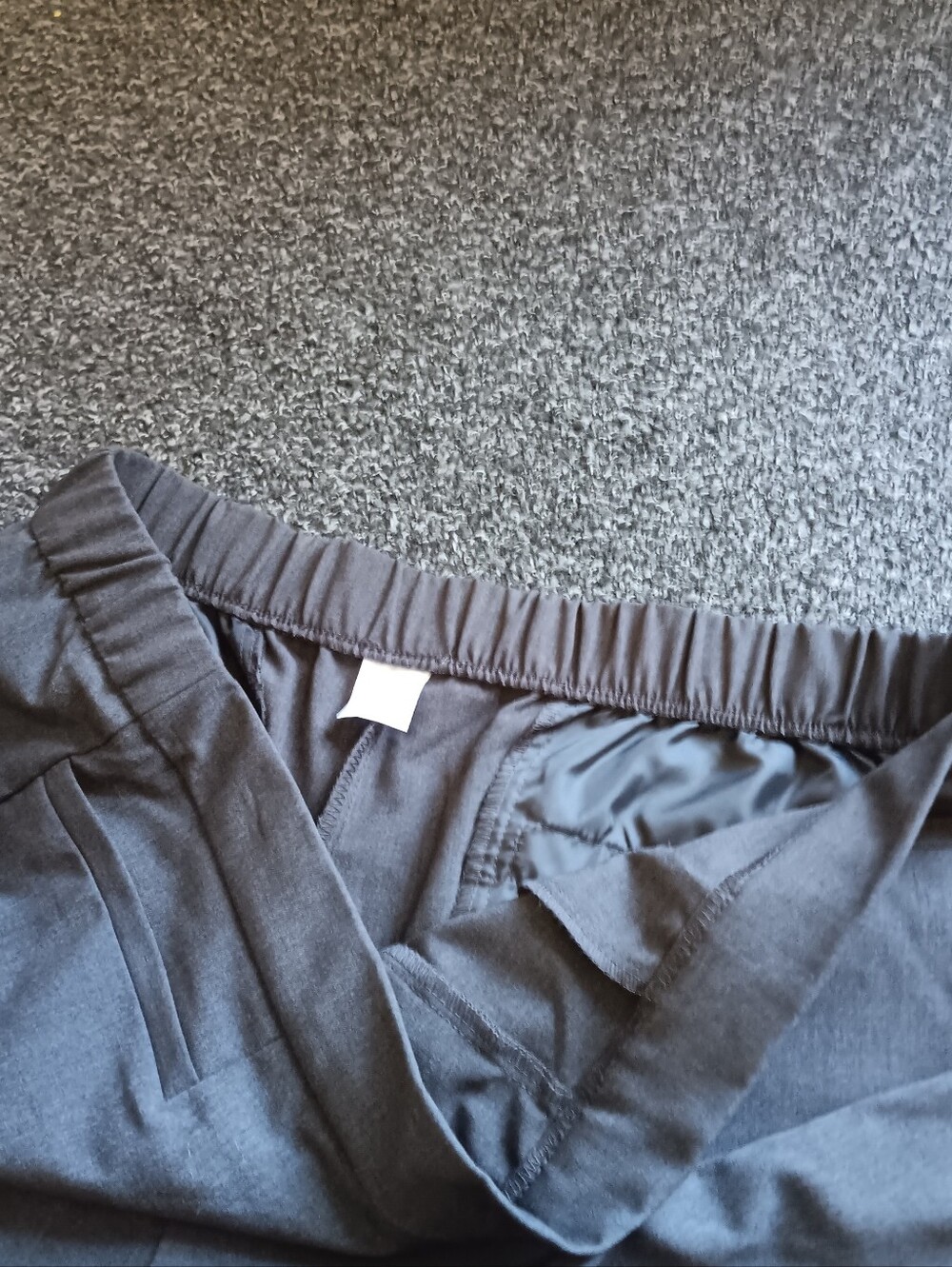 Womens XXL Business Casual Gray Straight Leg Career Wear Pants, Office, Time Tru - Picture 5 of 8